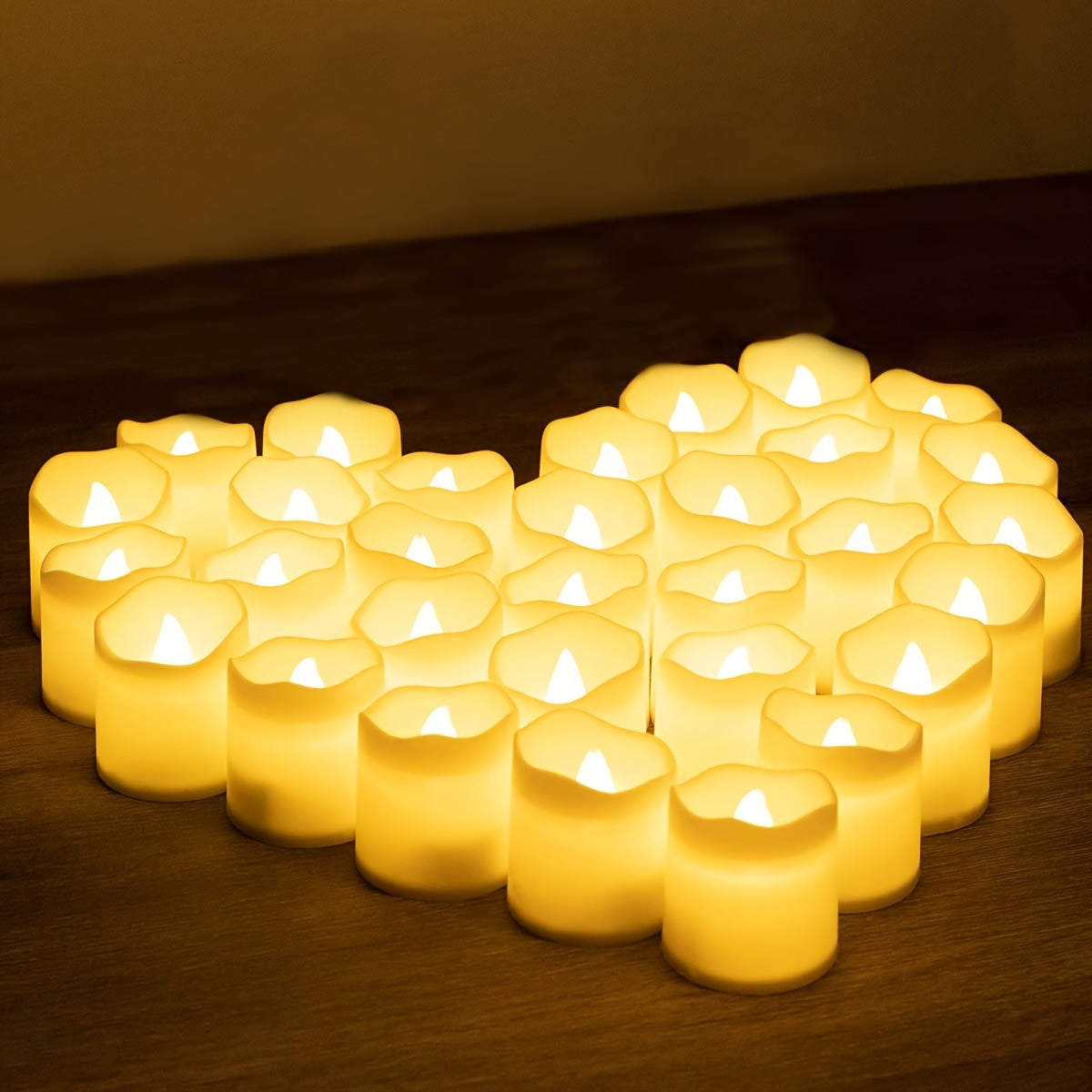 LED Flameless Atmosphere Corrugated Electronic Decorative Candles