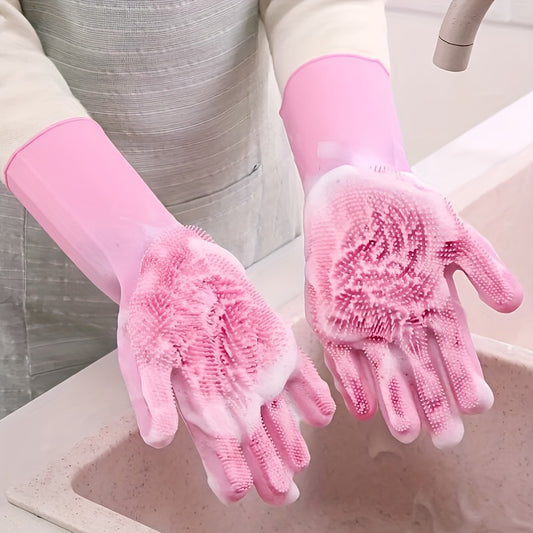 Dishwashing Gloves Set Durable Waterproof Kitchen Gloves