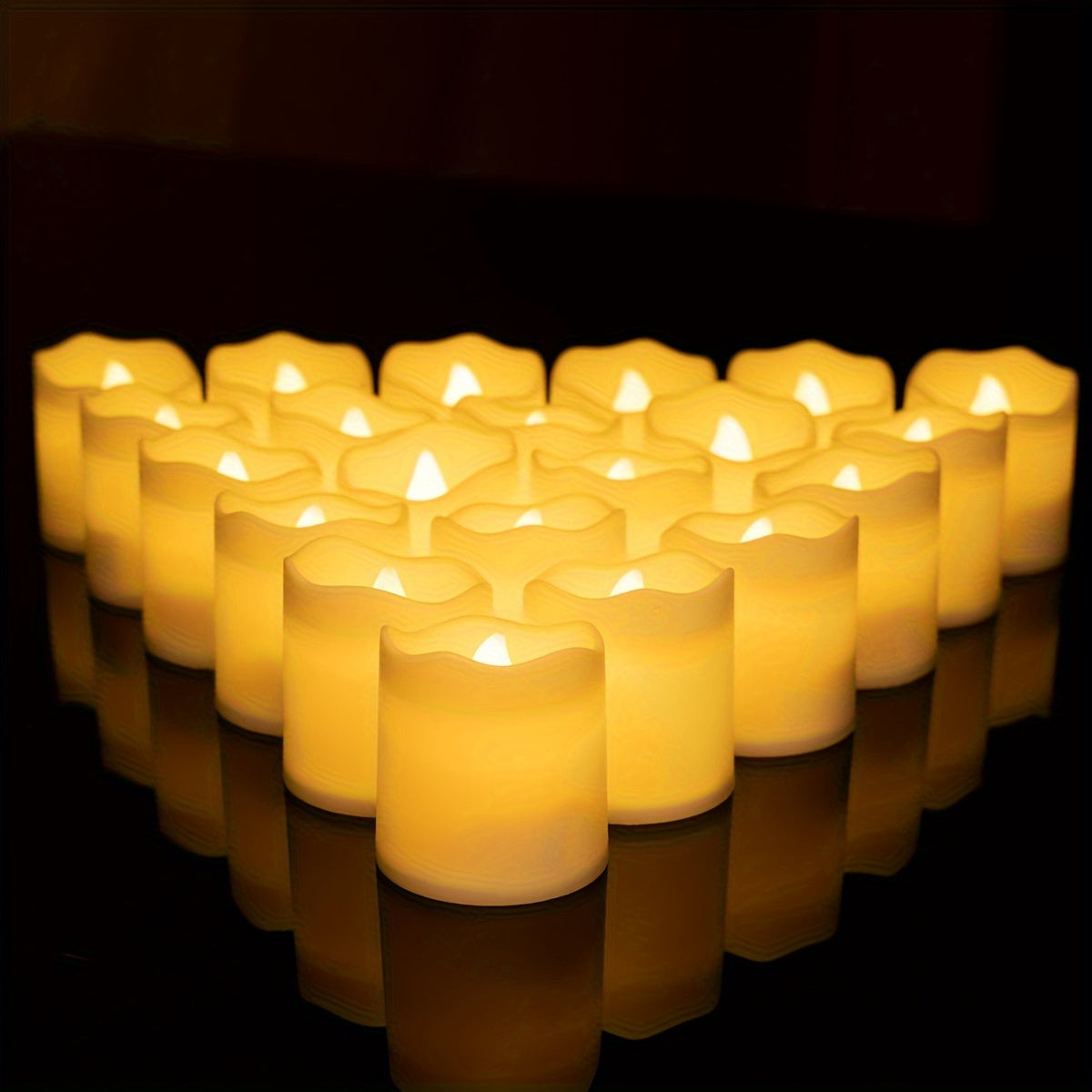 LED Flameless Atmosphere Corrugated Electronic Decorative Candles