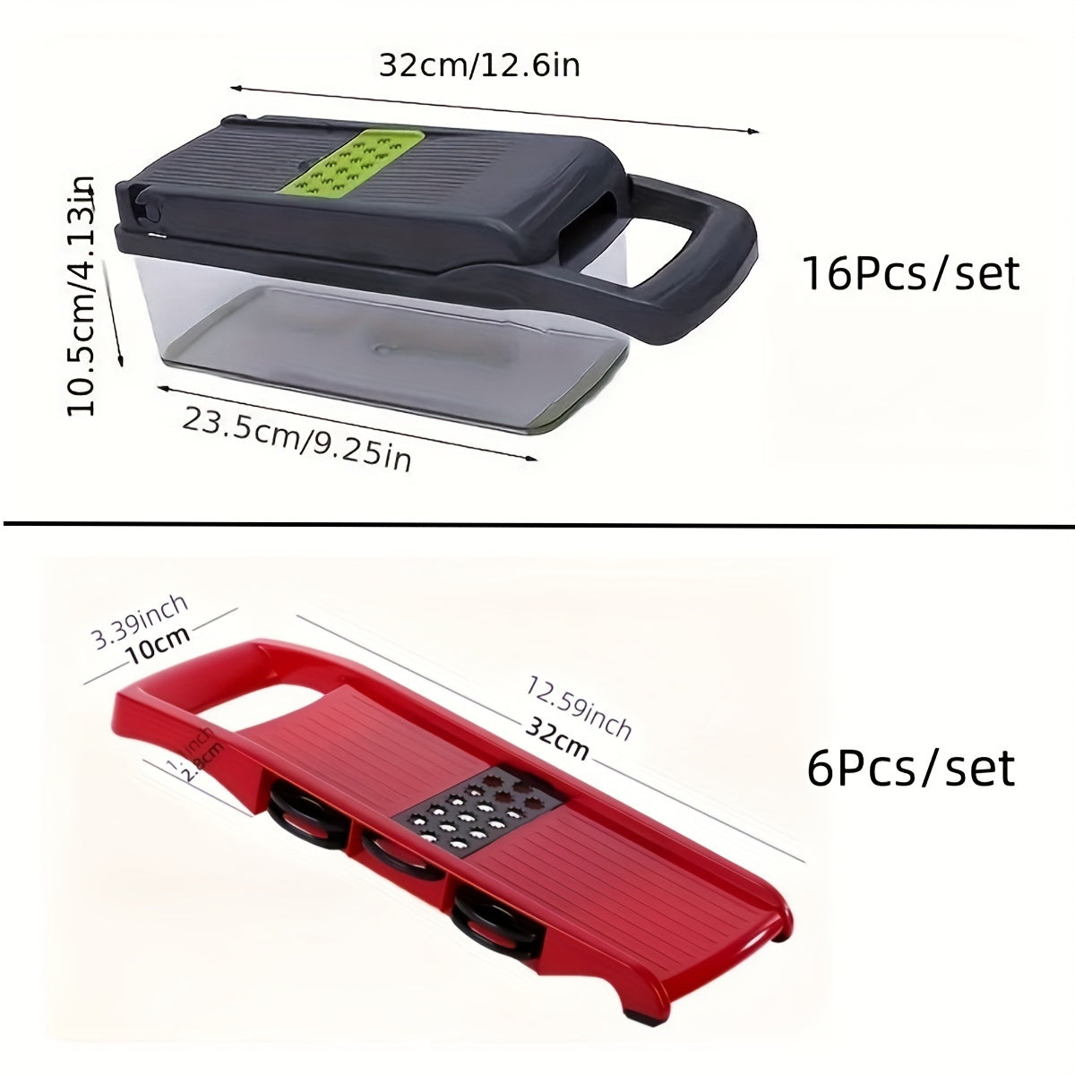 Multifunction Manual Vegetable Chopper and Slicer with Container