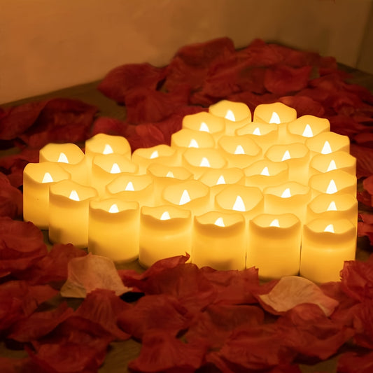 LED Flameless Atmosphere Corrugated Electronic Decorative Candles