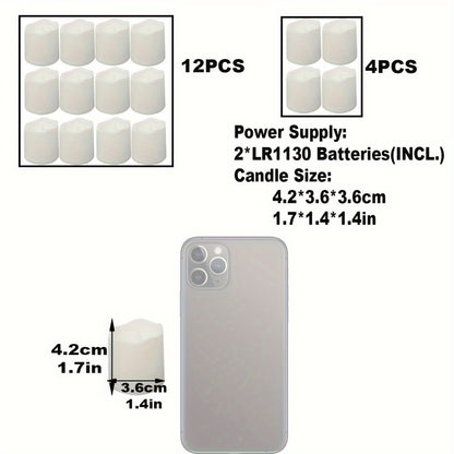 LED Flameless Atmosphere Corrugated Electronic Decorative Candles