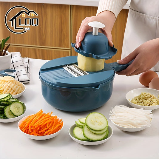 12 in 1 Manual Vegetable Chopper and Slicer Kitchen Tool